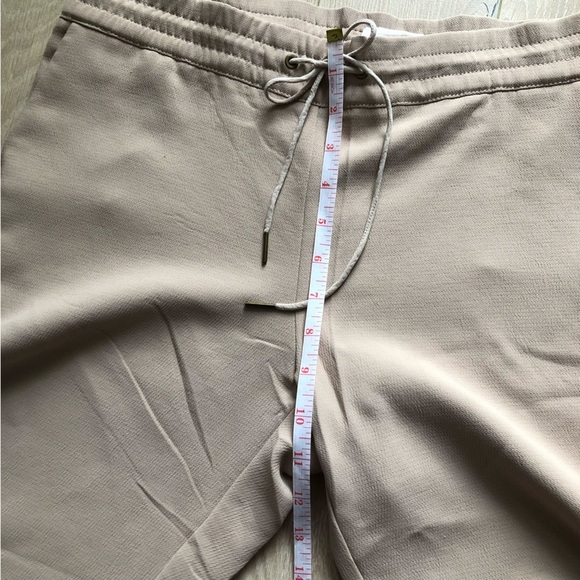 Aritzia Wilfred Beige Buffon Crepe Dressy Jogger Pants Made of Japanese Fabric - Picture 11 of 12